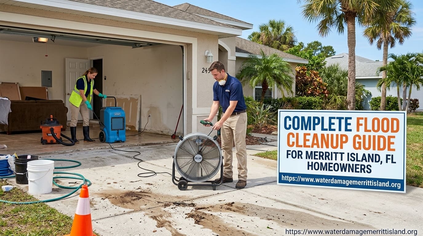 Flood cleanup and water extraction for a Merritt Island FL property